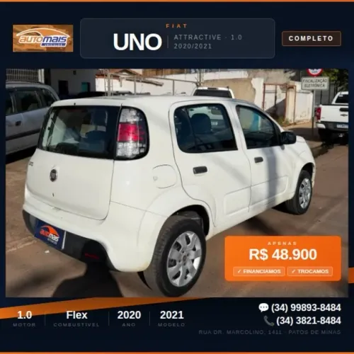 Fiat Uno Attractive 1.0 EVO Fire Flex 8V 5P 2021