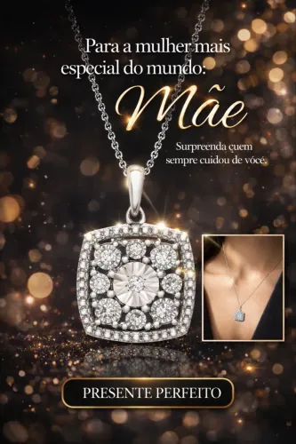 Macy's Colar de Pingente de 18" (1/10 ct. t.w.) em prata esterlina Exclusivo da Macy's