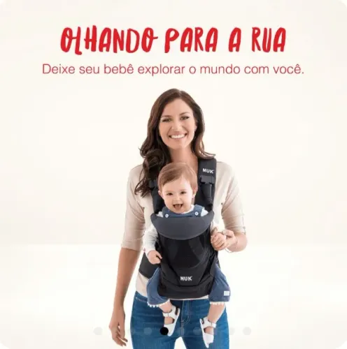Vendo Canguru Baby Carrier Supreme Comfort 4 em 1 Preto - NUK - usado uma vez