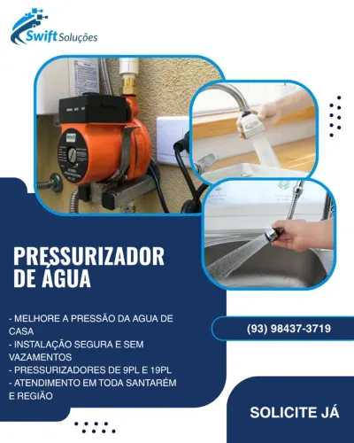 PRESSURIZADOR DE ÁGUA (INSTALADO)