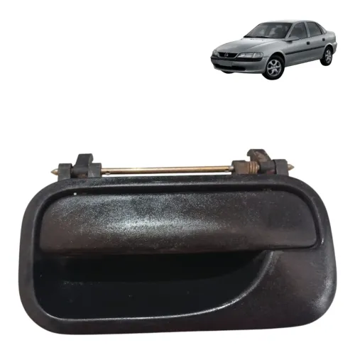 Macaneta Externa Porta Traseira Lado Esquerdo Vectra S 25411 Preto Traseira