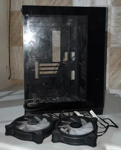 Gabinete Gamer Aquário + 2 Fans