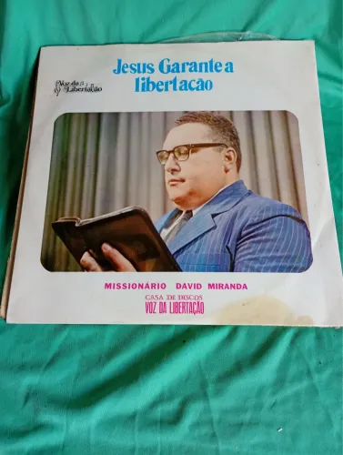 Disco de vinil Jesus garante a liberdade missionário David Miranda