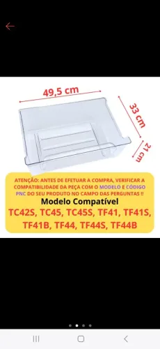 Gaveta de verduras Geladeira eletrolux NOVA