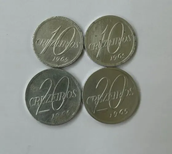 10 E 20 Cruzeiros 1965 - Perfeitas - Tenho Outras A Venda 