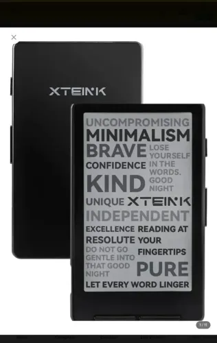 Ereader xteink 4 com cartão e case proteção