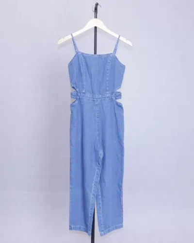 macacão azul jeans bluesteel