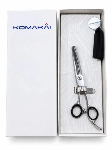Tesoura Profissional Desfiadeira Komakai para Cabelo com Estojo<br>