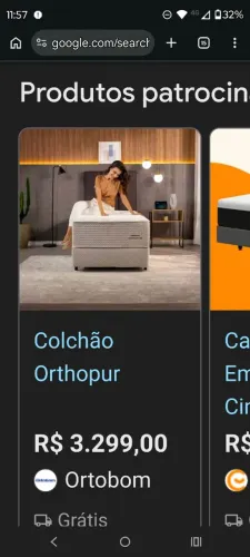 Colchão orthopur Ortobom na loja