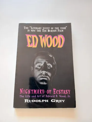 Livro Ed Wood Nightmare of Ecstasy - Rudolph Gray - em inglês + fotos - Tim Burton Filme