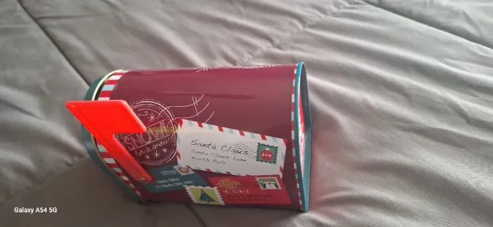 Enfeite de Caixa de Correio em Lata "North Pole Post" (Correio do Polo Norte)promocao