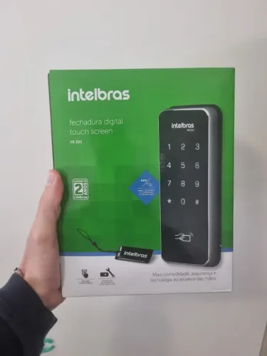 Fechadura Digital Intelbras FR 201 Touch Screen - Nova e Lacrada
