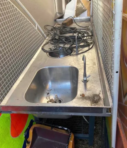 Pia de inox industrial