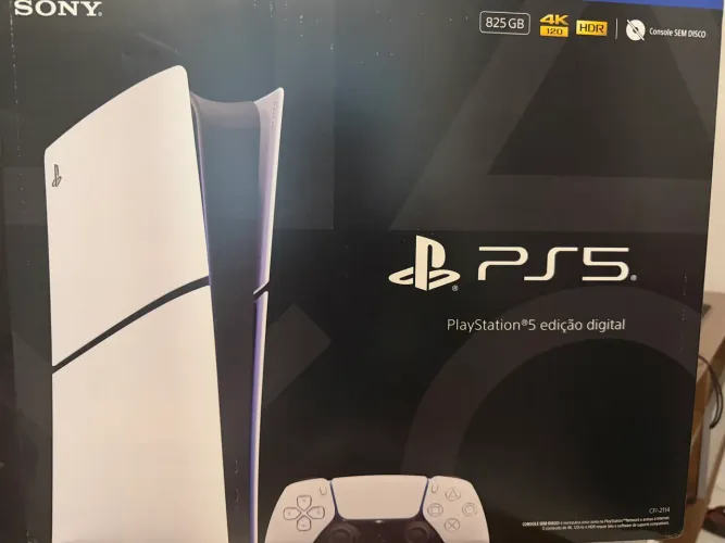 PS5 Slim Mídia Digital - Novo Lacrado