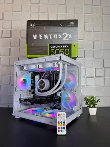 (NOVO) PC Gamer Ryzen 7 5700, RTX 5050 8 GB, SSD 500 GB - Até 12x no cartão