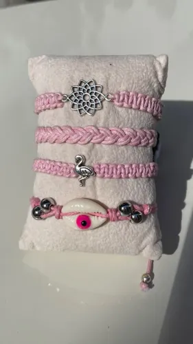 Kit pulseira macrame