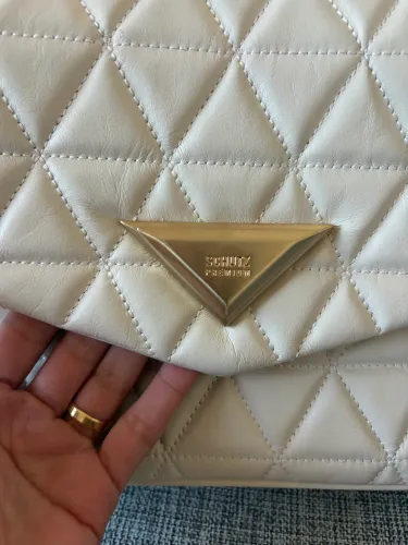 Bolsa Schutz NOVA Couro Legítimo 944 off white