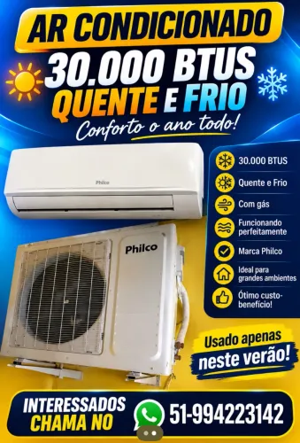 Ar condicionado 30mil BTUS