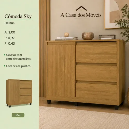 Cômoda Sky Mel 