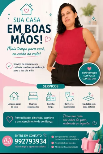 Diarista Maria disponível