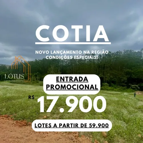 86M- LOTEAMENTO NOVO EM COTIA!
