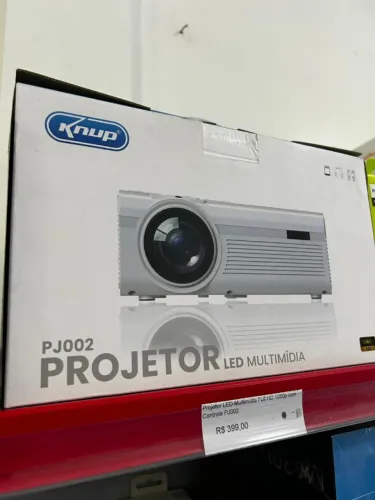 Projetor LED Multimídia Full HD 1080p com Controle