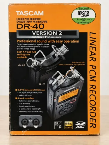 Gravador TASCAM DR-40 Version 2 - Estado de Novo na Caixa