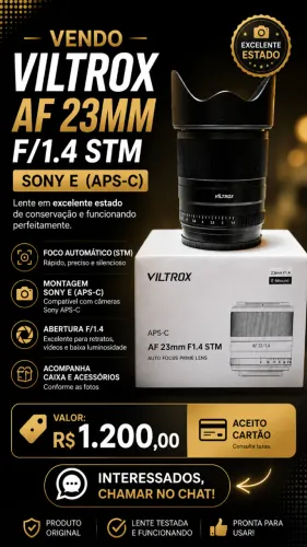 Lente Sony 23mm