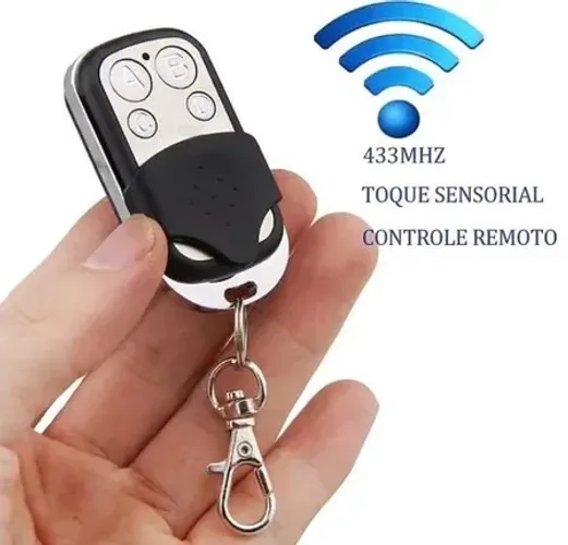 Controle Remoto Universal p/ Portão Elétrico Eletrônico Garagem com Chaveiro 433mhz z1561