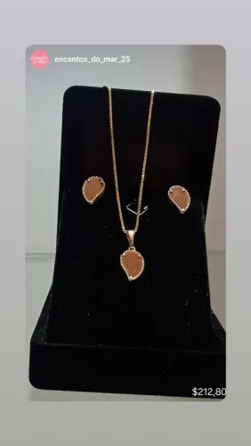 Conjunto banhado a ouro 18k com garantia!