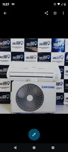 Ar condicionado Samsung convencional 1.550 instalado garantia de 6 meses