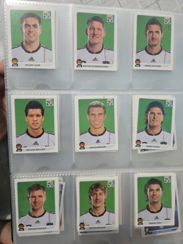 Figurinhas da seleção da Alemanha albúm copa 2010 panini