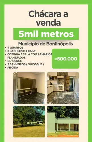 Vendo ou alugou mensal chácara 
