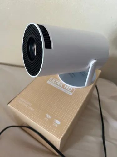 Mini Projetor Smart H300 4K Android Wifi Bluethooth - NOVO BIVOLT - Cinema em casa