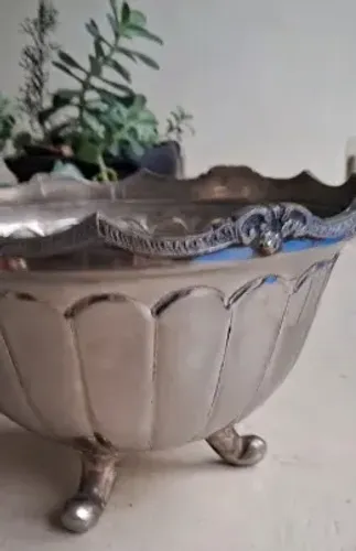 Vaso Antigo banhado a prata