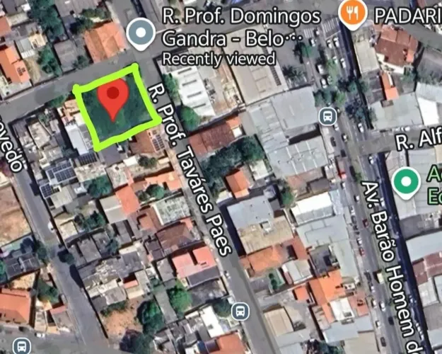 Terreno com projeto aprovado à venda, Jardim América, Belo Horizonte, MG