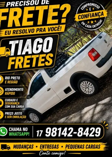 FRETES PEQUENOS EM RIO PRETO E REGIAO