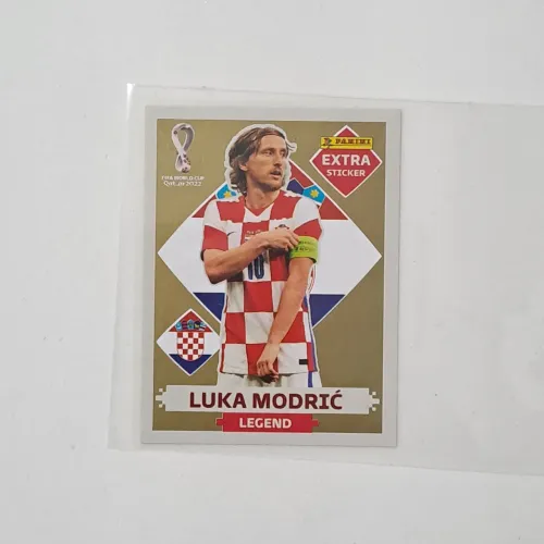 FIGURINHA EXTRA STICKER Luka Modric Ouro