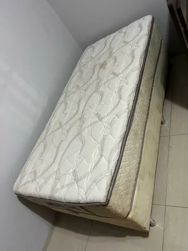 Cama box solteiro com colchão PELMEX excelente