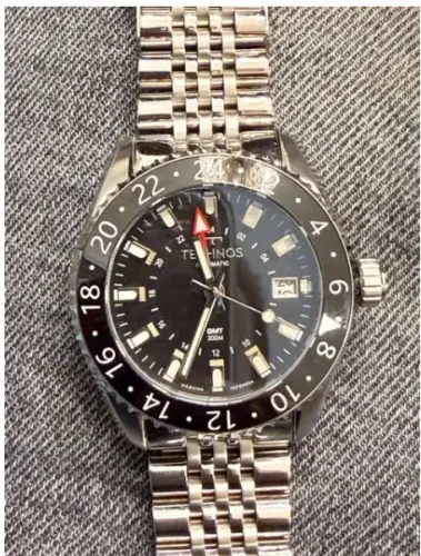 Technos GMT Automático 43mm Prata  zerado