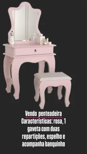 Vende-se penteadeira rosa