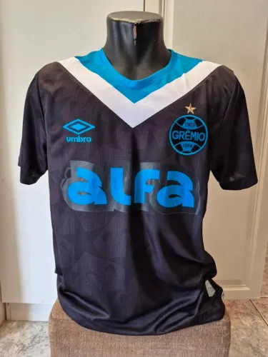 Camisa do Grêmio de jogo preta da Umbro - Tamanho G