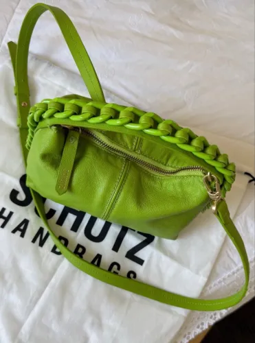 Bolsa Mini Hobo Randall Couro Verde Schutz