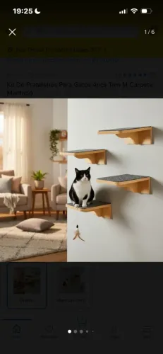 Prateleira descanso para gatos