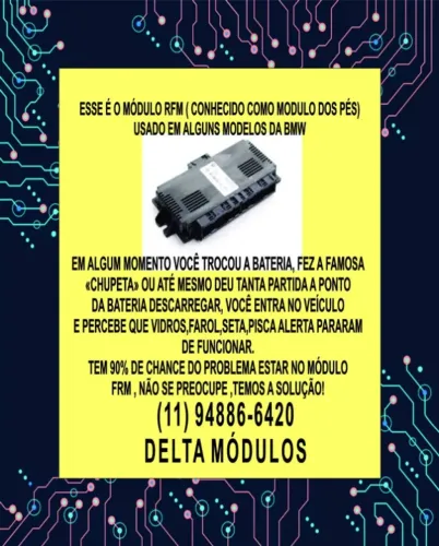Reparo do modulo FRM da BMW e MINI COOPER em São Paulo
