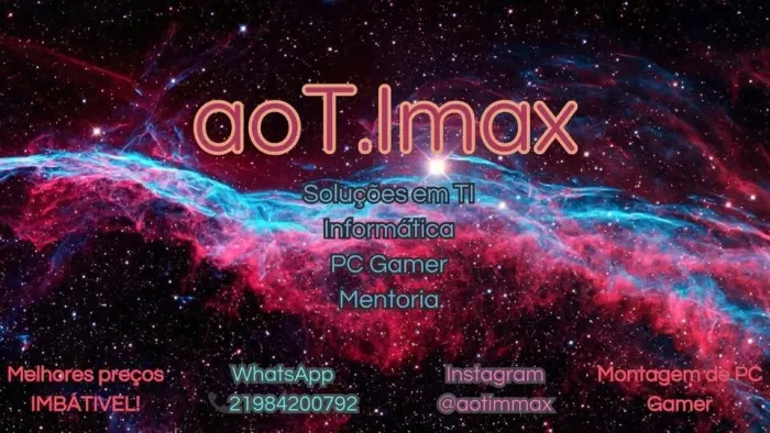 PC Gamer & Workstation de Alta Performance | Consultoria aoT.Imax