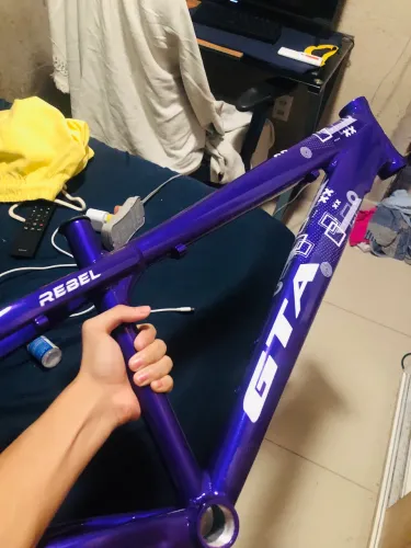 Quadro gta rebel roxo já vem com caixa de direção e um pedivela 