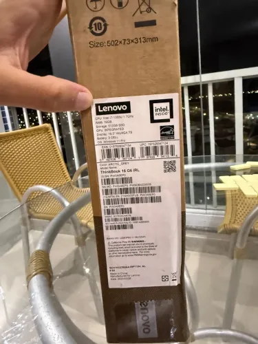 Notebook Lenovo core i7 16GB RAM 512 SSD novo lacrado