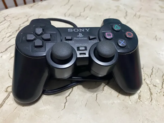 Controle Dualshock 2 (PS2) Black - Série A