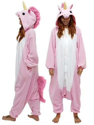 Vende-se pijama de unicórnio rosa adulto